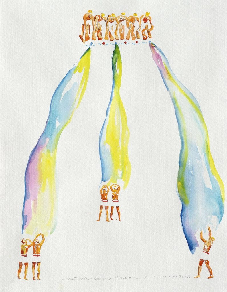 Künstler bei der Arbeit © Norbert Bisky. All rights reserved.