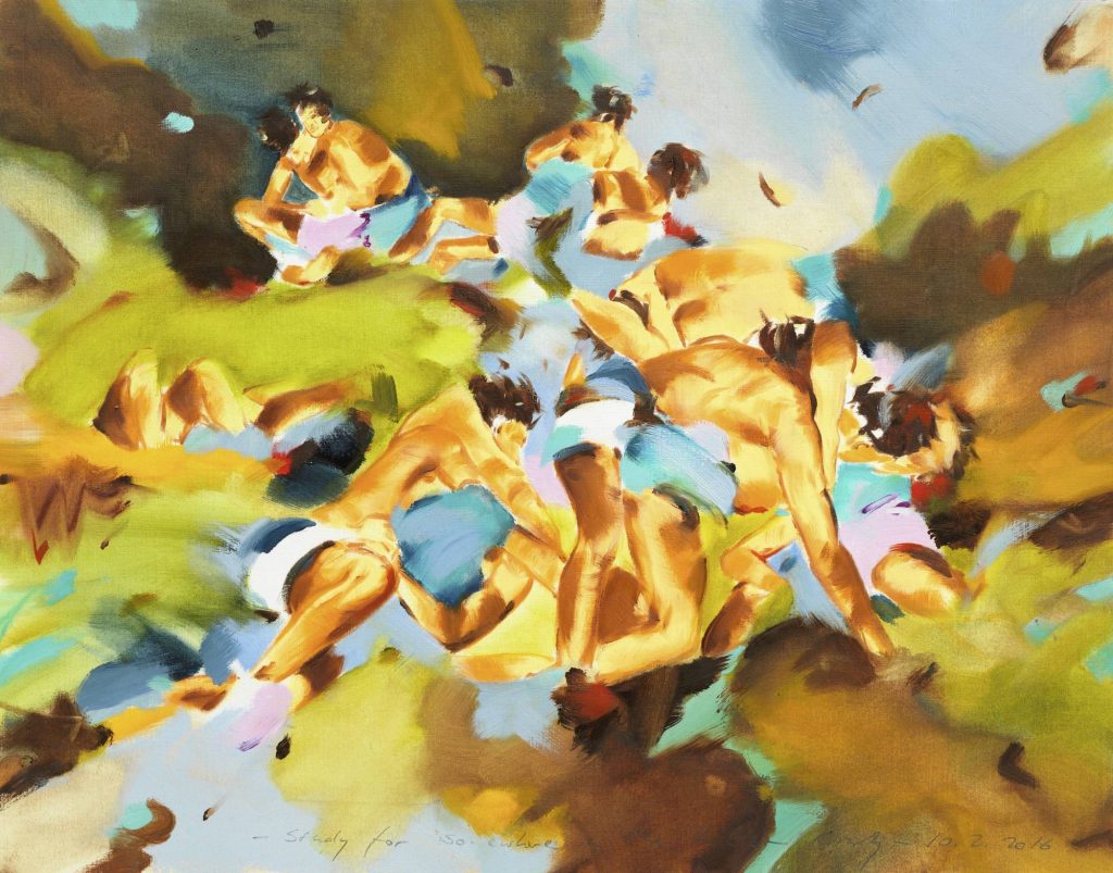 study for somewhere in the hills © Norbert Bisky. All rights reserved.